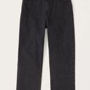 Abercrombie & Fitch Size 28/6 black abercrombie high waisted straight leg jeans- sold out on website Photo 0