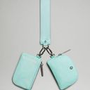 Lululemon  Dual Pouch Wristlet ideal mint /white NWT Photo 0