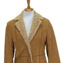 Gallery Penny Lane Y2K Faux Fur and Genuine Leather Suede Coat Beige Photo 6