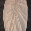 Windsor High-Rise Drama Ruched Midi Skirt - Medium Photo 5