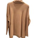 Boston Proper Turtleneck Tunic Sweater Lightweight Women’s Medium Tan Camel Photo 2