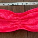 PINK - Victoria's Secret VS PINK Strapless Lace Bandeau Bra sz L Photo 3