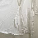 Oscar de la Renta Vintage  White Satin/Sheer Bell Sleeve Appliqué Wedding Robe Photo 8