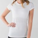 Lululemon  Swiftly Tech Short Sleeve White Seamless Silverescent X-STATIC 2 Photo 0