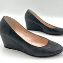 Taryn Rose Taryn By  Kathleen Wedge Pump Navy Blue Lizard Emboss Heels Photo 0