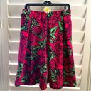 LuLaRoe 👗 Red/Green/Black Rose Floral Print Pleated Skirt Sz Medium ECU! Photo 8