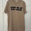 Iced Coffee Shirt Tan Size M Photo 0