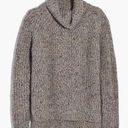 Madewell  Colorfleck Ribbed Turtleneck Sweater Silk, Wool and Nylon blend size XS Photo 0