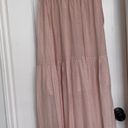 Aura Ruffle V-Neck Pale Pink Maxi Dress Photo 0