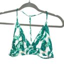 Cabana Del Sol  T-Back Bikini top leaf print Photo 3