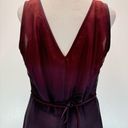 Kay Unger NEW  New York Burgundy to Deep Purple Ombré Sleeveless Wrap Dress Sz 10 Photo 6