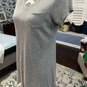 Ruff Hewn Size Medium Grey V Neck Short Sleeve Top Photo 3