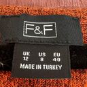 F&F  Knit Orange Cold Shoulder Top Photo 2