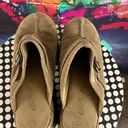 Lower East Side Vintage  Tan Leather Suede Y2K Chunky Platform Mules Clogs 8.5 Me Photo 4