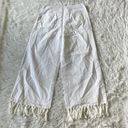 Lulus  Women’s Blissfully Boho Ivory Tasseled Wide-Leg Pants size Large Photo 11