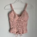 Lily White  Pink Corset Top Photo 0