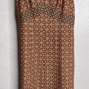 Loft Ann Taylor  Dress Orange Floral Spaghetti Strap Summer Lined Size 4P Petite Photo 2