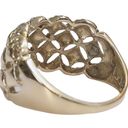 Edge 10KT Yellow Gold Scalloped  Pattern Dome Ring 10k Ring Sz 7 Photo 5