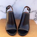 Givenchy studded black leather slingback mules slides sandal mismatched 35 36 Photo 3
