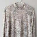 Chico's  Women's Python-Print Zip-Back Mock-Neck Sweater Size 3 - US XL Photo 4