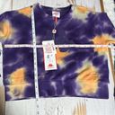 Kappa  Authentic Galz Cropped Sweatshirt Size Small Cream Brandy Violet Photo 7