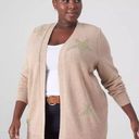 Lane Bryant NWT  22/24 Plus Size Camel Star Cardigan Photo 0