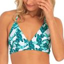 Cabana Del Sol  T-Back Bikini top leaf print Photo 0