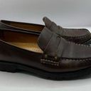 Cole Haan  vintage square toe slip on leather brown loafers size 8 old money Photo 0