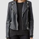 ALLSAINTS NEW All Saints Cargo Leather Biker Jacket Black Photo 0