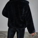 Black Faux Fur Jacket Size XS Photo 1