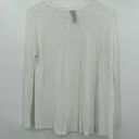 Sweaty Betty  size small oversized white long sleeve top 100% viscose from bamboo Photo 1