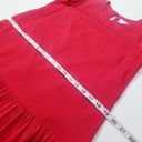 Milly  Red Ruffle Silk Blend Dress Long Sleeves Photo 6