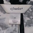 cj banks C.J. Banks Women's Size X Black & White Mottled Button Front Jacket • EUC Photo 10