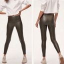 Wilfred Aritzia,  Free - Daria Dark Olive Faux Leather
Leggings - Small Photo 1