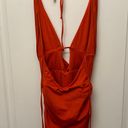 Oh Polly Red Cowl Neck Dress Photo 2