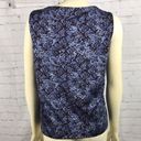 St. John  Blue Snakeskin print Knit tank. EUC sz M Photo 2