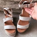 Nude Espadrille Platform Sandals Tan Size 7.5 Photo 2