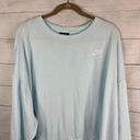 Nike  Womens size 3X Club Fleece Crewneck Sweatshirt cz3373-457 Light Blue Photo 2