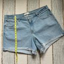 Abercrombie & Fitch  The Baggy Blue Light Wash Mid Rise Denim Short 6” Women’s 34 Photo 5