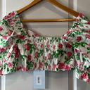 Hill House  The Isabella Top in Pink Roses—Size XS Photo 6