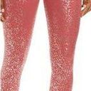 Sweaty Betty Goddess 7/8 Workout Leggings in Red Terrazzo Foil Print Size Medium Photo 0