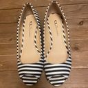 CL by Laundry CL laundry  striped white blue wedge heels size 8.5 Photo 3