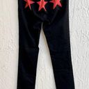 Givenchy  Paris Low Waist Black Denim Red Star Skinny Jeans Women's 38 / US 4 Photo 3