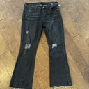 Dear John  Vintage Black Rosie Flare Jeans Size 32 Photo 0