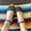 Gap Black Leather Ankle Strap Sandals! Super comfy! GUC. Size 6. Photo 1