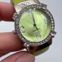 Chico's Chico’s Chartreuse Band Rhinestone Watch Photo 3