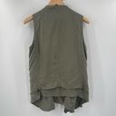 Olive & Oak  x Evereve Vest Size Small Army Green Military Olive Casual Zipper Photo 2