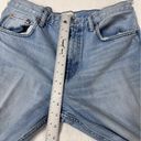 ZARA  Distressed Denim sz 10 medium wash high waisted jeans  with pre loved wear Photo 8