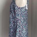 Loft  Blue Bird Print Swing Dress Size Medium NEW Photo 4