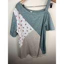 Harper Haptics but Holly  One Cold Shoulder Mixed media blouse Photo 6